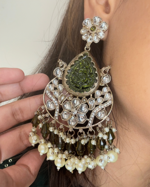 Earrings combo set for women with traditional designs for Haldi, Mehndi, and Cocktail