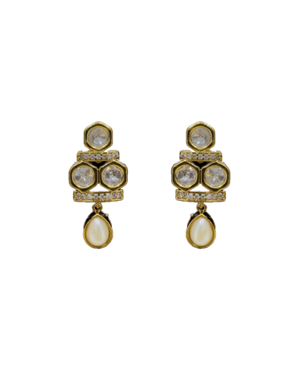 Deetya Pavitra Noor Polki Pearl Set - Festive Jewellery for Women