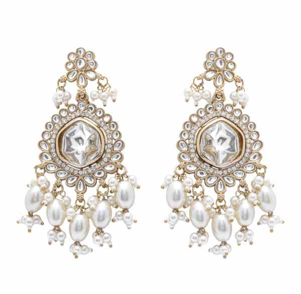 Lavanya Polki Pearl Choker Set - Deetya Jewellery