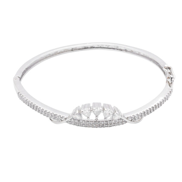 Zynara Silver AD Bracelet - Deetya Jewellery