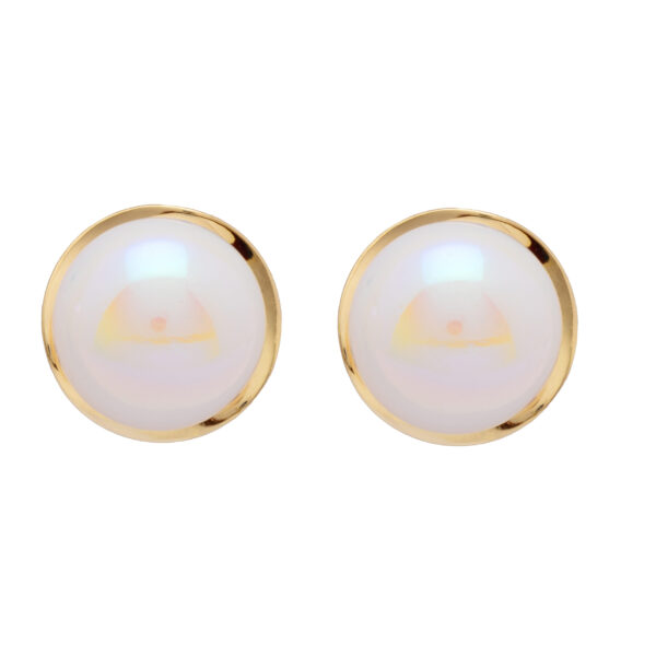 Moonveil Pearl Stud Earrings - Deetya Jewellery