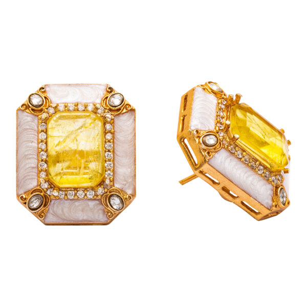 Nooramber Stud Earrings - Deetya Jewellery