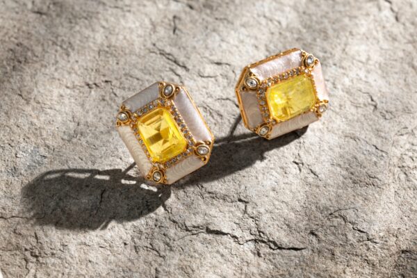 Nooramber Stud Earrings - Deetya Jewellery