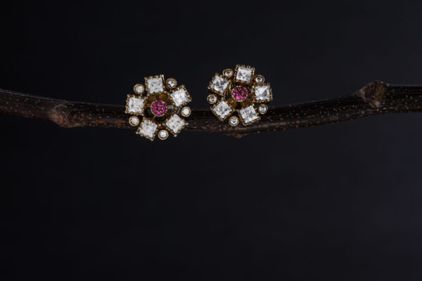 Gulraaz Stud Earrings - Deetya Jewellery