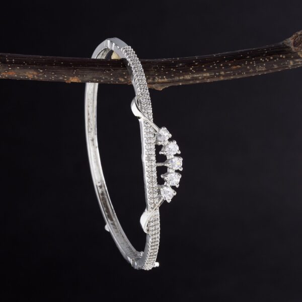 Zynara Silver AD Bracelet - Deetya Jewellery